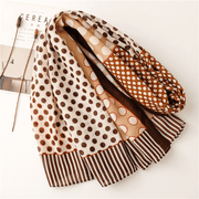 retro small dot dual-use scarf, view 5 - MRSLM