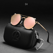 Women's round mirror sunglasses, view 4 - MRSLM