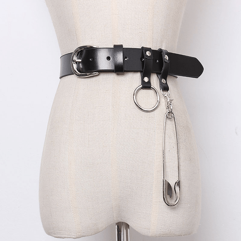 black chain belt with ring - MRSLM