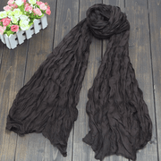 Plain candy color fold scarf, view 5 - MRSLM