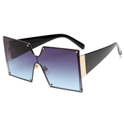 women's big frame rimless sunglasses, view 5 - MRSLM