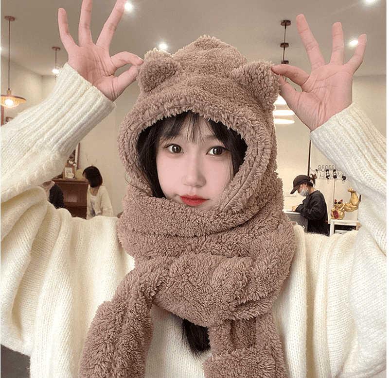 warm wool turtleneck scarf for cycling, view 2 - MRSLM