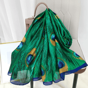 women's large faux silk scarf, view 13 - MRSLM