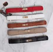 women's simple imitation leather belt, view 7 - MRSLM