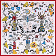 palm jungle small square scarf, view 5 - MRSLM