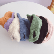 Children's lamb wool baseball hat, view 3 - MRSLM