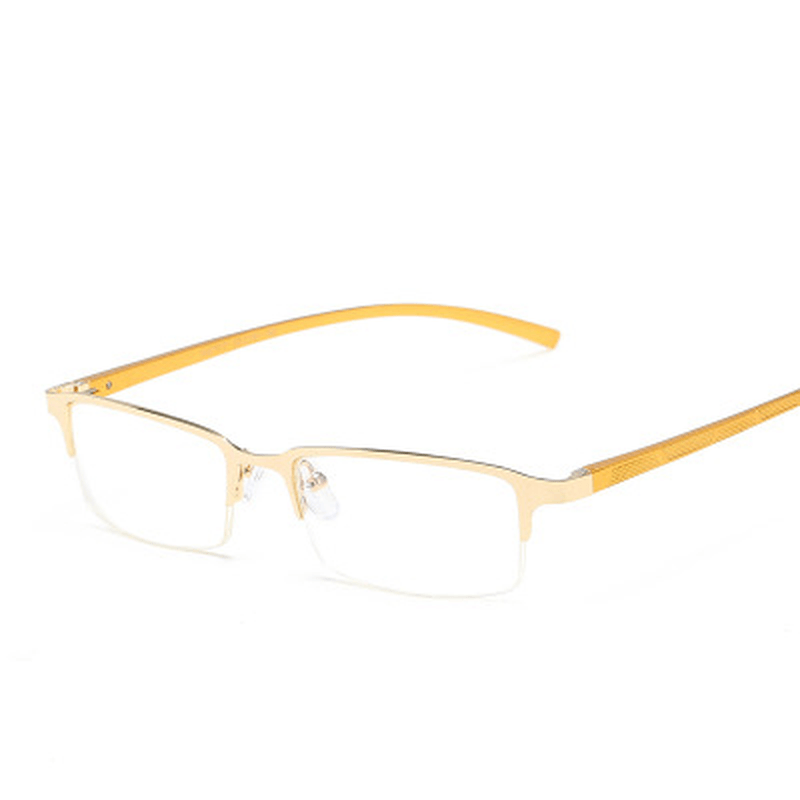 men's retro half frame glasses, view 6 - MRSLM