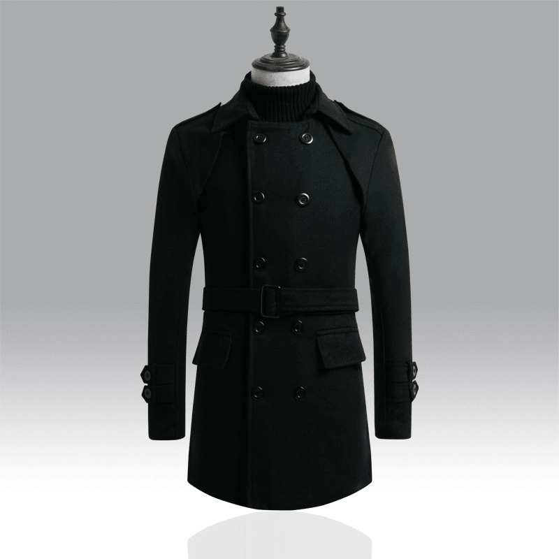 Autumn and Winter New Men's Trench Coat