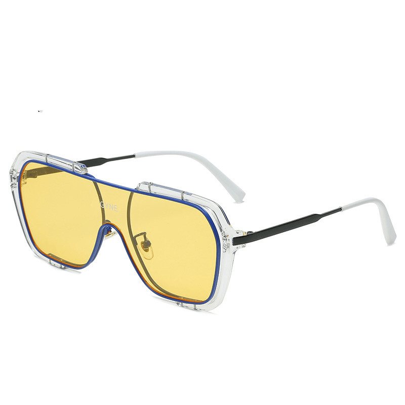 men's retro polygon sunglasses, view 3 - MRSLM
