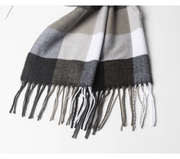men's plaid warm scarf, view 8 - MRSLM