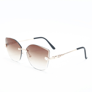 Women's frameless big frame sunglasses, view 2 - MRSLM