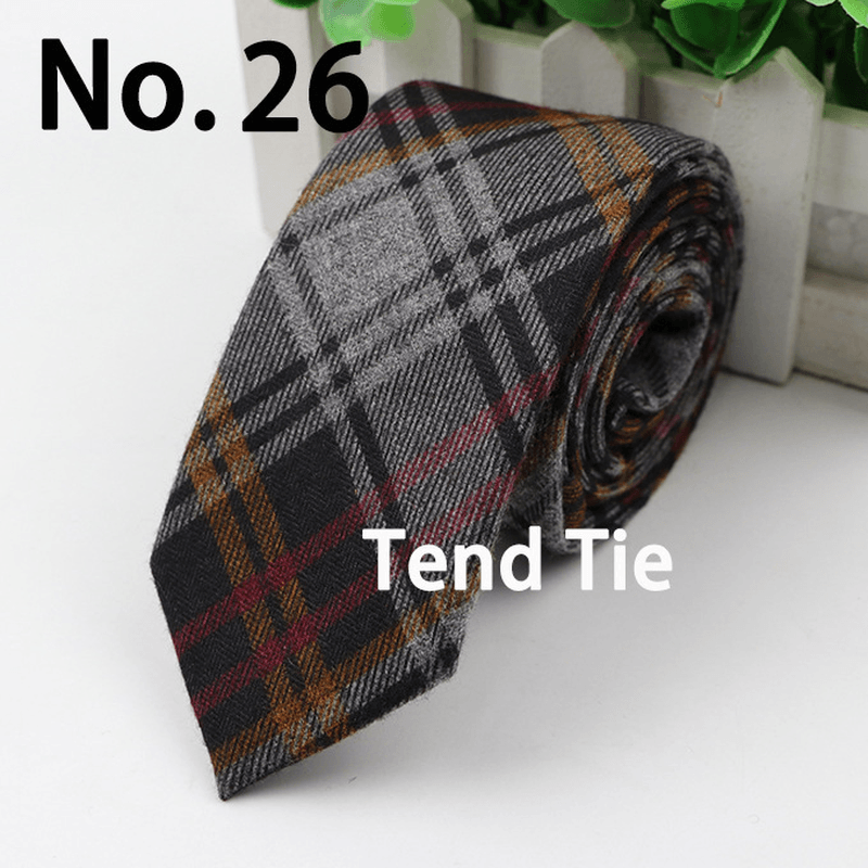 men's ultra-narrow wool tie, view 27 - MRSLM