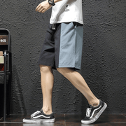 men's cotton linen casual shorts, view 9 - MRSLM