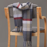 plaid imitation cashmere tassel scarf, view 23 - MRSLM