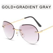 womens frameless sunglasses, view 10 - MRSLM