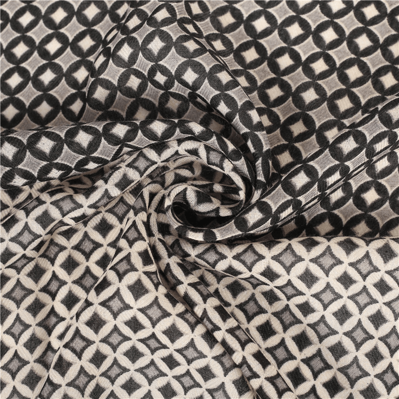 cotton linen flower scarf, view 12 - MRSLM