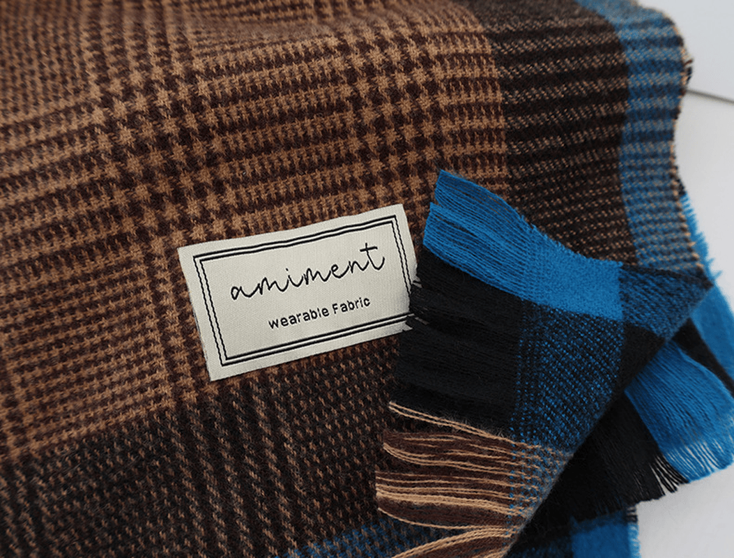 Thickened Imitation Cashmere Thermal Shawl Dual-Use Scarf
