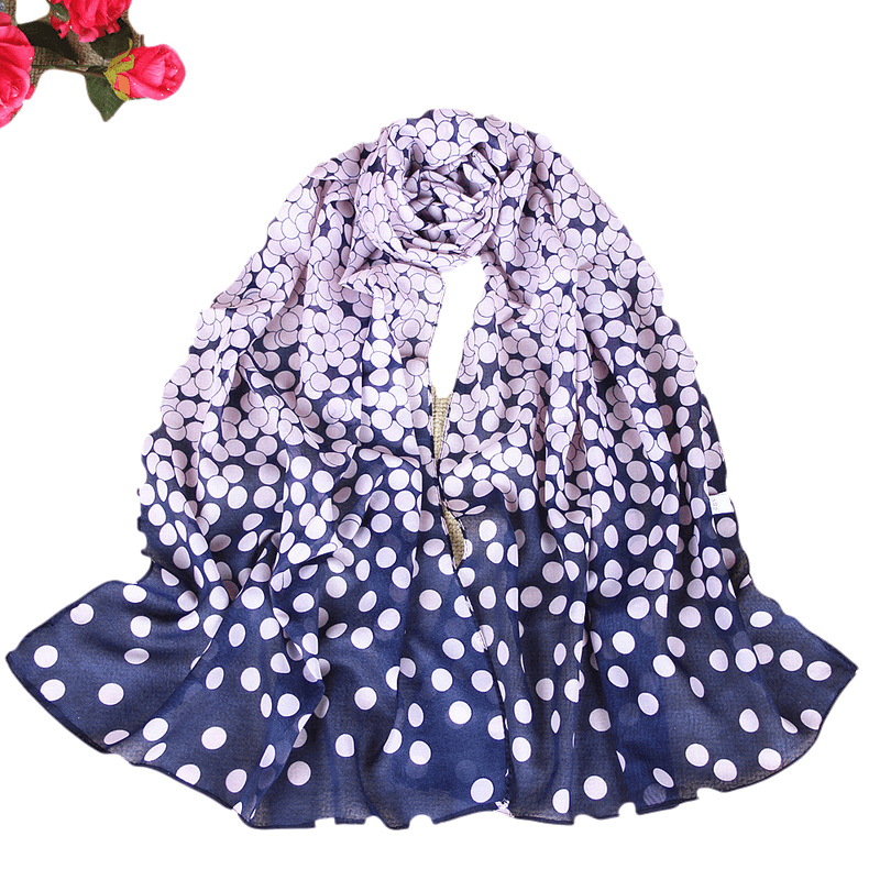 women's long chiffon scarf, view 7 - MRSLM