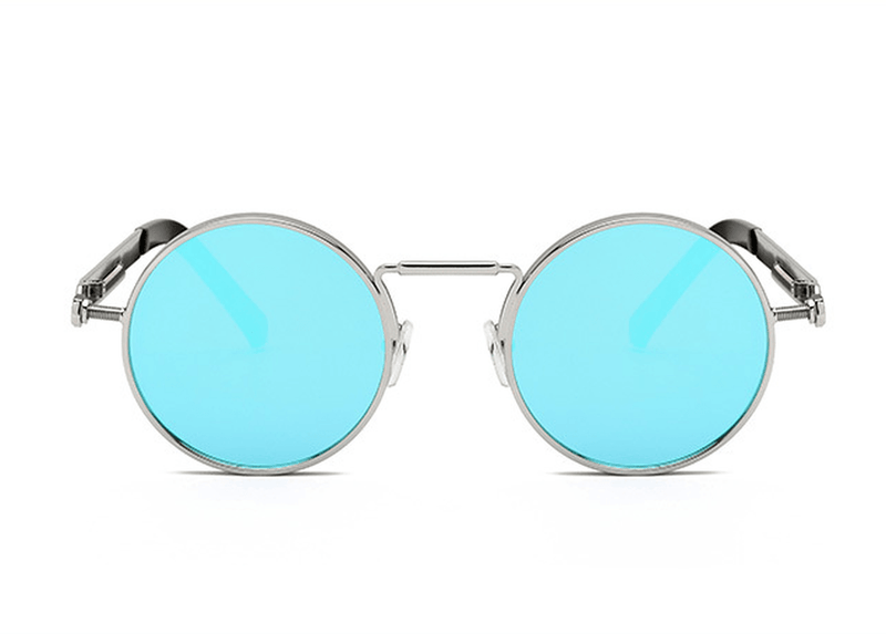 men's retro punk metal sunglasses, view 3 - MRSLM