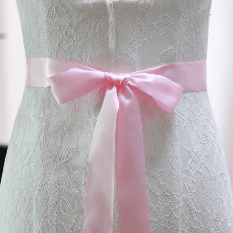 rhinestone bridal belt with bow, view 13 - MRSLM