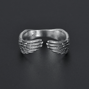 Hip hop angel wing ring, view 4 - MRSLM