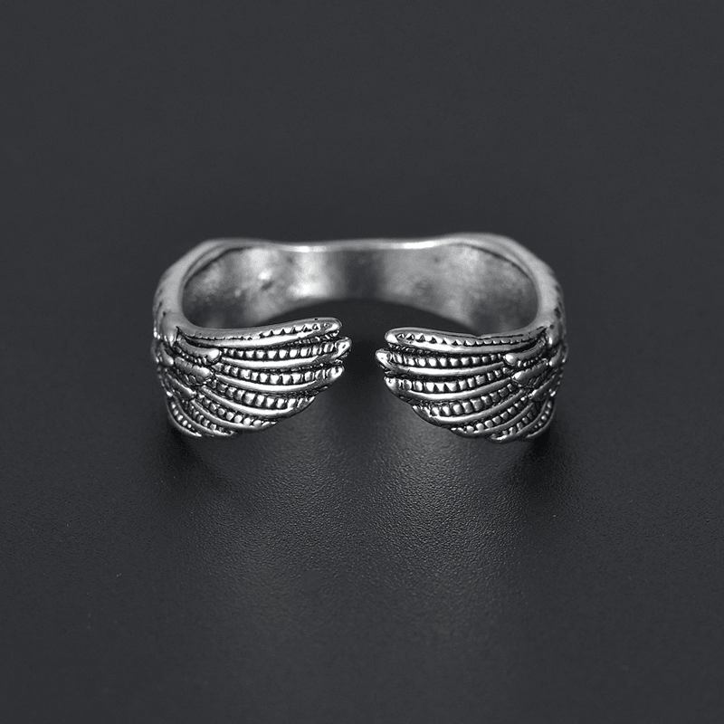 Hip hop angel wing ring, view 4 - MRSLM