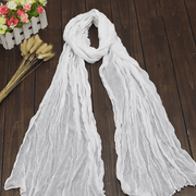 Plain candy color fold scarf, view 3 - MRSLM