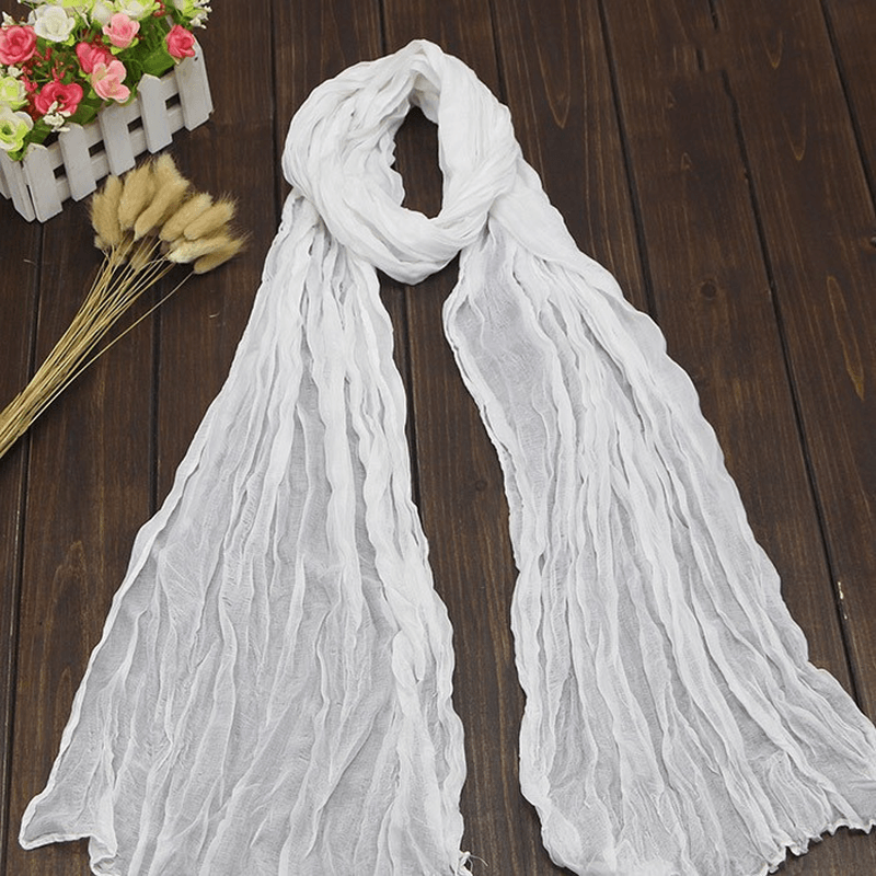 Plain candy color fold scarf, view 3 - MRSLM