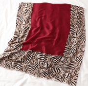 Cotton leopard print long scarf, view 12 - MRSLM