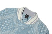 men's cashew flower denim jacket, view 3 - MRSLM