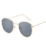 retro oval small frame sunglasses, view 3 - MRSLM