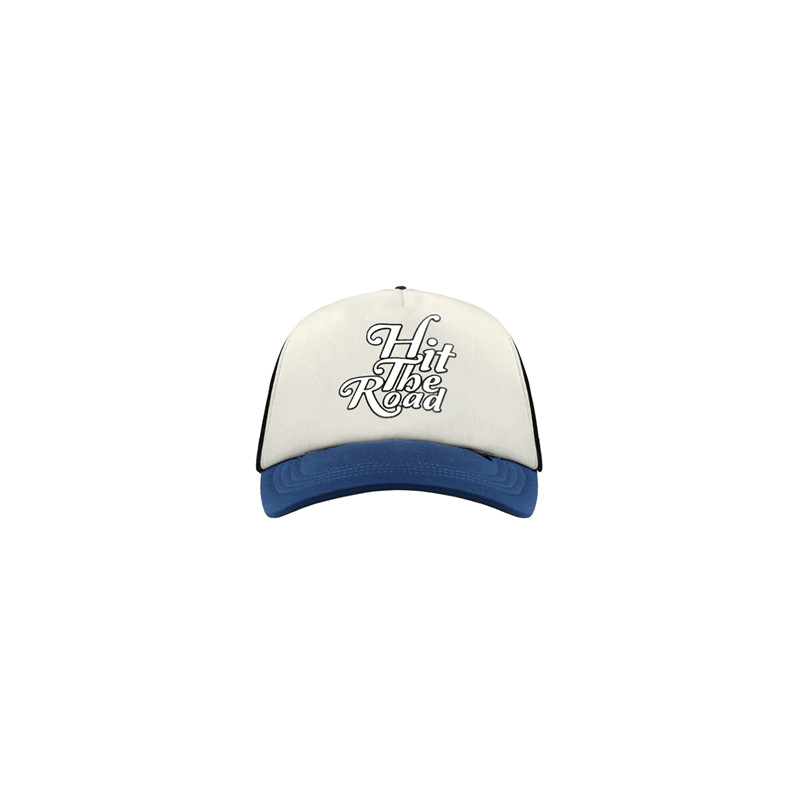 Blue and white retro cotton cap, view 4 - MRSLM