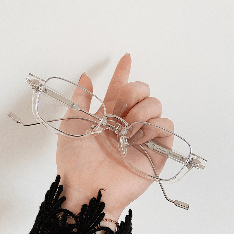 Ultralight rectangle metal sunglasses, view 3 - MRSLM