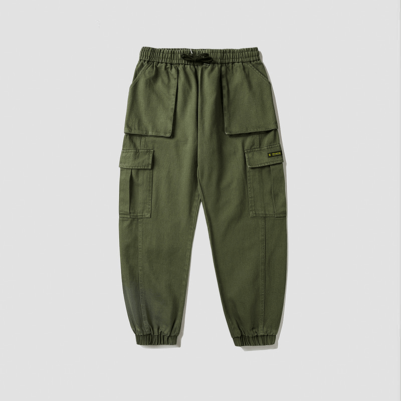 men's multi-pocket drawstring overalls, view 4 - MRSLM