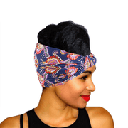 Women's wide printed headband, view 9 - MRSLM