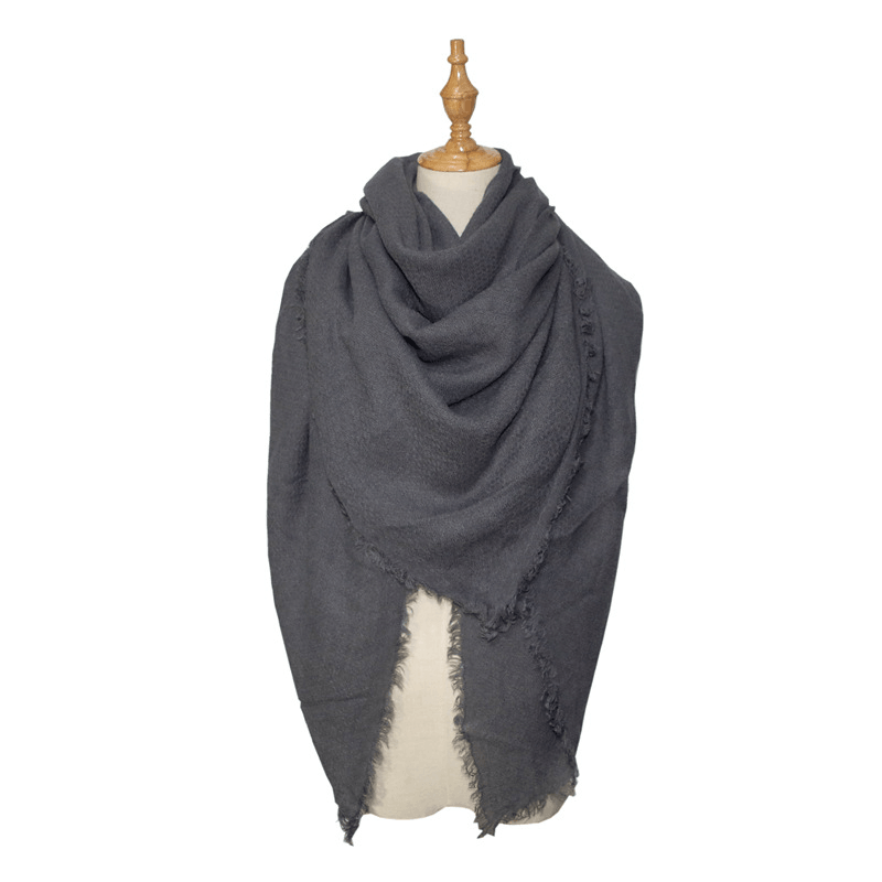 women's square grid scarf, view 8 - MRSLM
