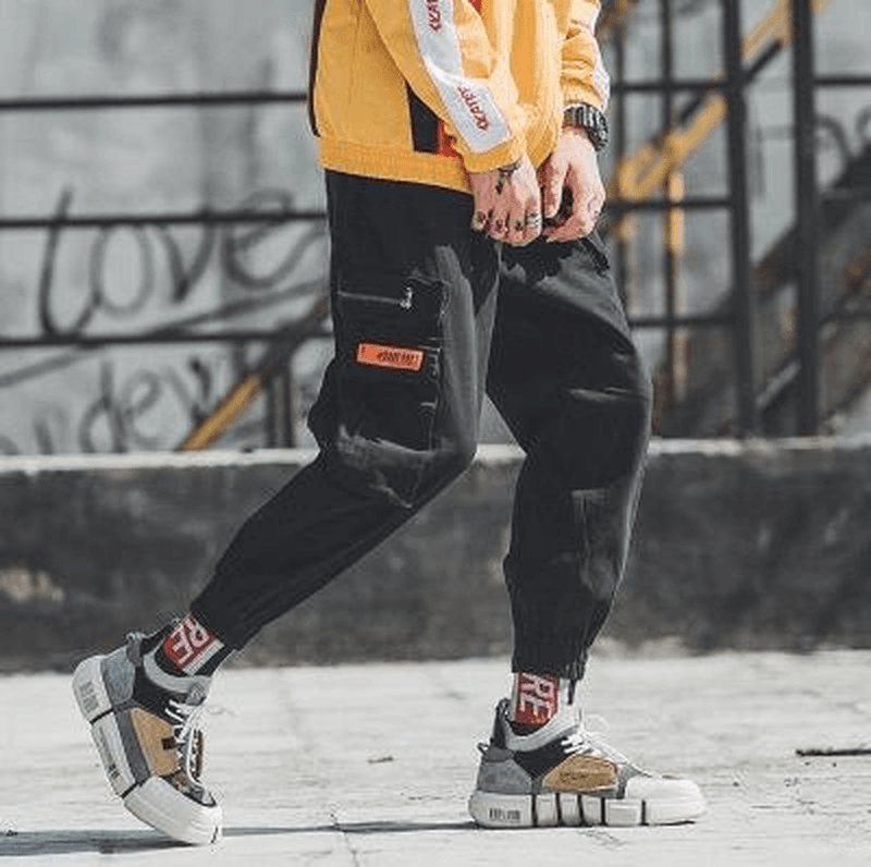 men's cropped harem pants, view 3 - MRSLM
