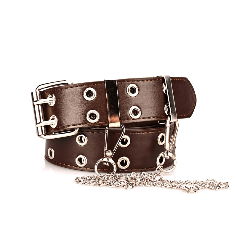 Women's punk chain belt, view 7 - MRSLM