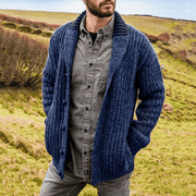 knitted wool blend sweater coat, view 2 - MRSLM