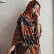Ethnic style oversized scarf, view 4 - MRSLM