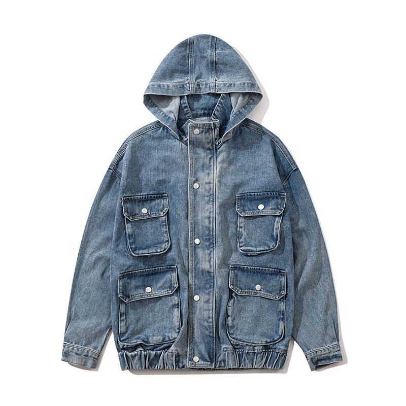 oversized hooded denim jacket - MRSLM