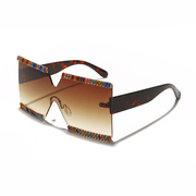 large frame rhinestone sunglasses, view 14 - MRSLM