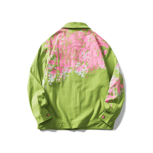 men's graffiti print spring coat - MRSLM