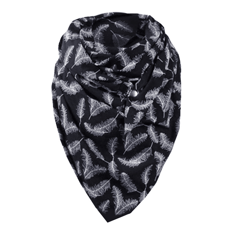 Padded warm printed shawl scarf, view 30 - MRSLM