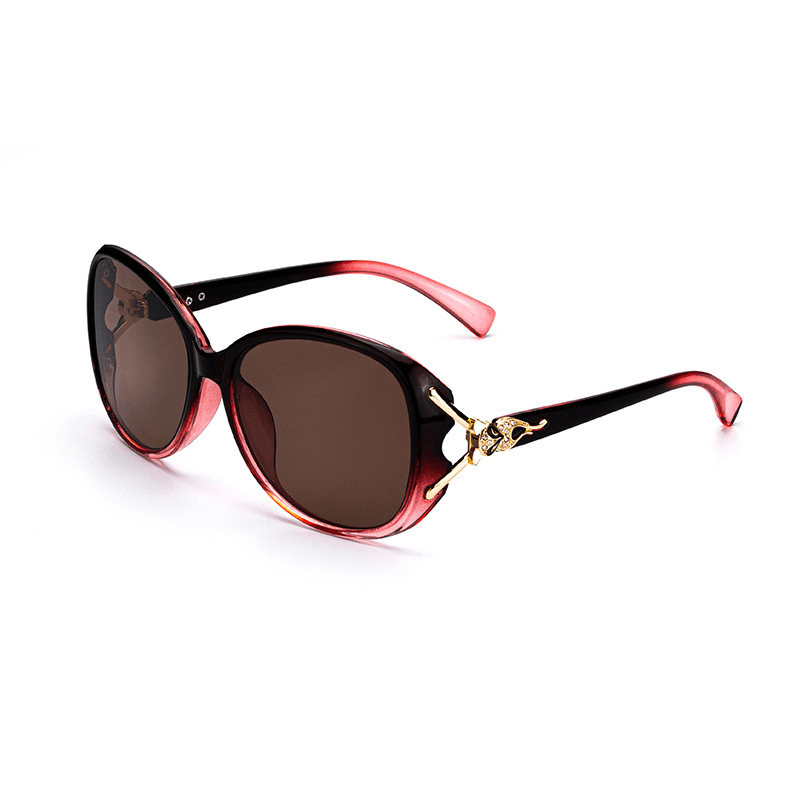 women's large polarized crystal lens sunglasses, view 4 - MRSLM