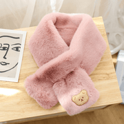 plush bear scarf, view 15 - MRSLM