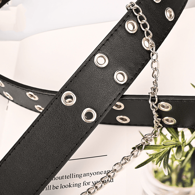Women's punk chain belt, view 6 - MRSLM
