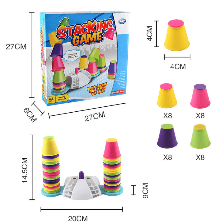 Jenga Children Is Early Educational Toys Competition Jeng Jie Cup Brain Power Competition Desktop Color Jeng Jie Gao Game - MRSLM