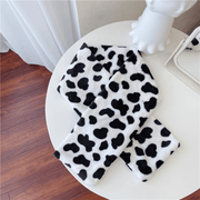 cute cow plush scarf, view 4 - MRSLM