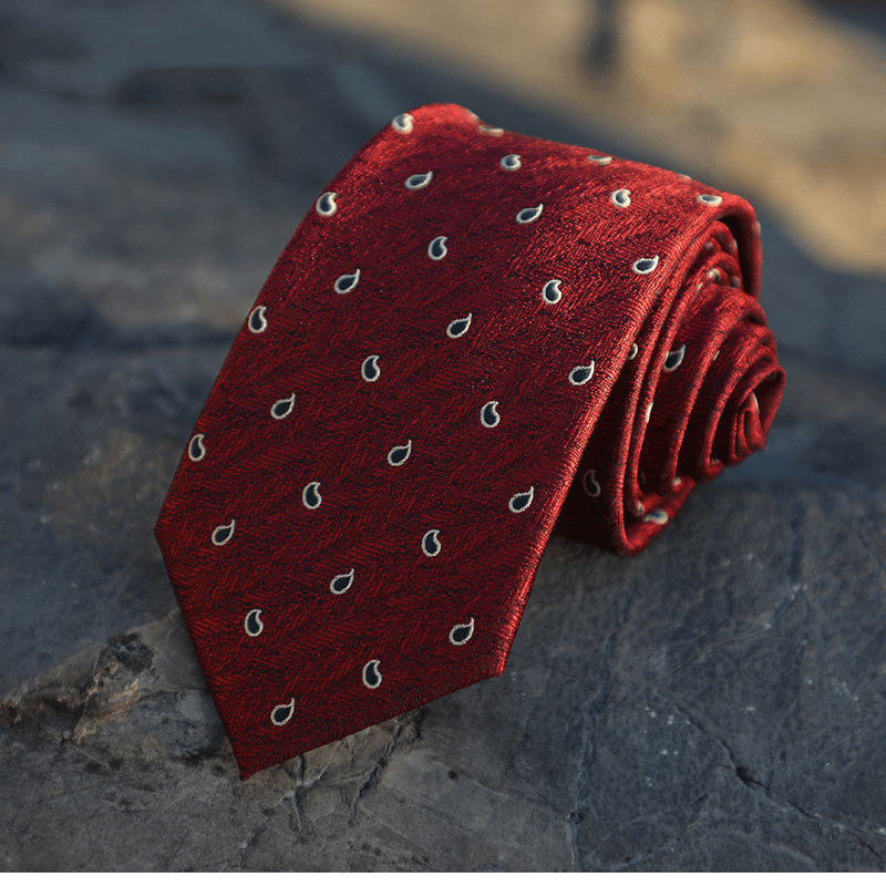 men's 7cm striped jacquard tie - MRSLM